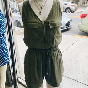 WOMENS HIGH WAISTED SLEEVELESS ROMPER